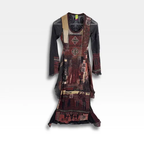 Robe longue graphique