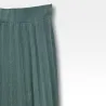 Jupe plissée verte à paillettes dorées