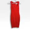 Robe fourreau rouge structurée