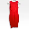 Robe fourreau rouge structurée