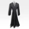 Robe longue noire scintillante
