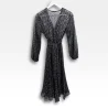 Robe longue noire scintillante
