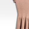 Robe patineuse nude texturée