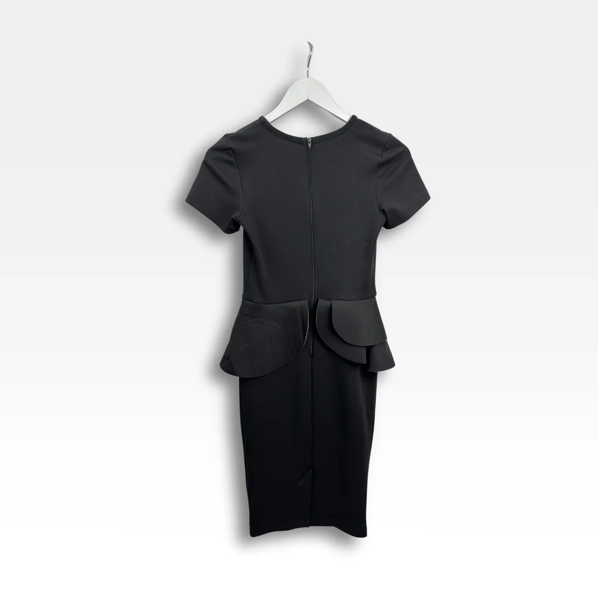 Robe fourreau noire effet Néoprène