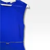Robe bleu électrique structurée