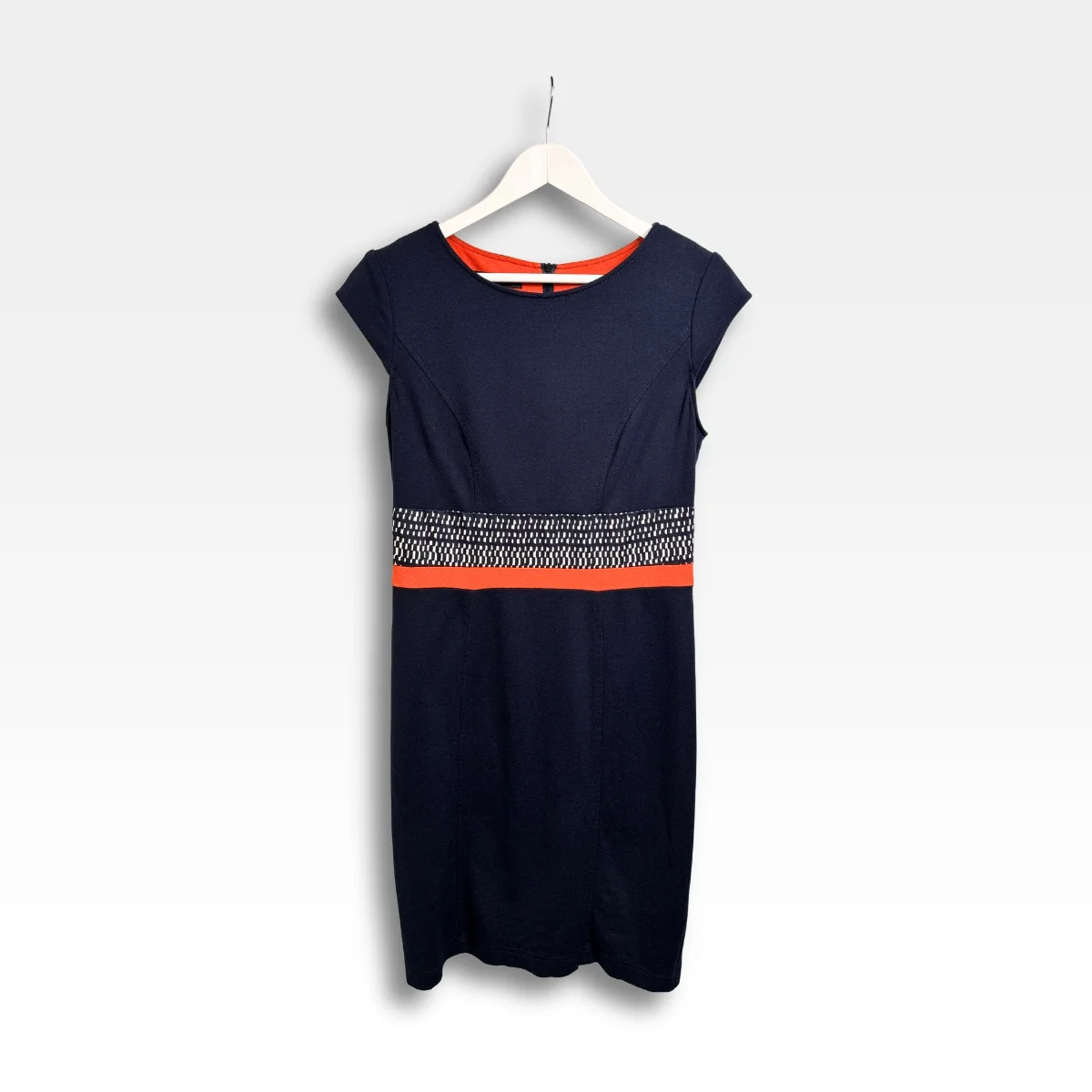 Robe bleu marine structurée