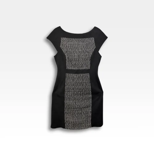 Robe bi-matière courte