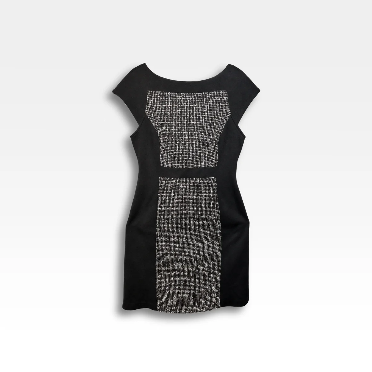 Robe bi-matière courte